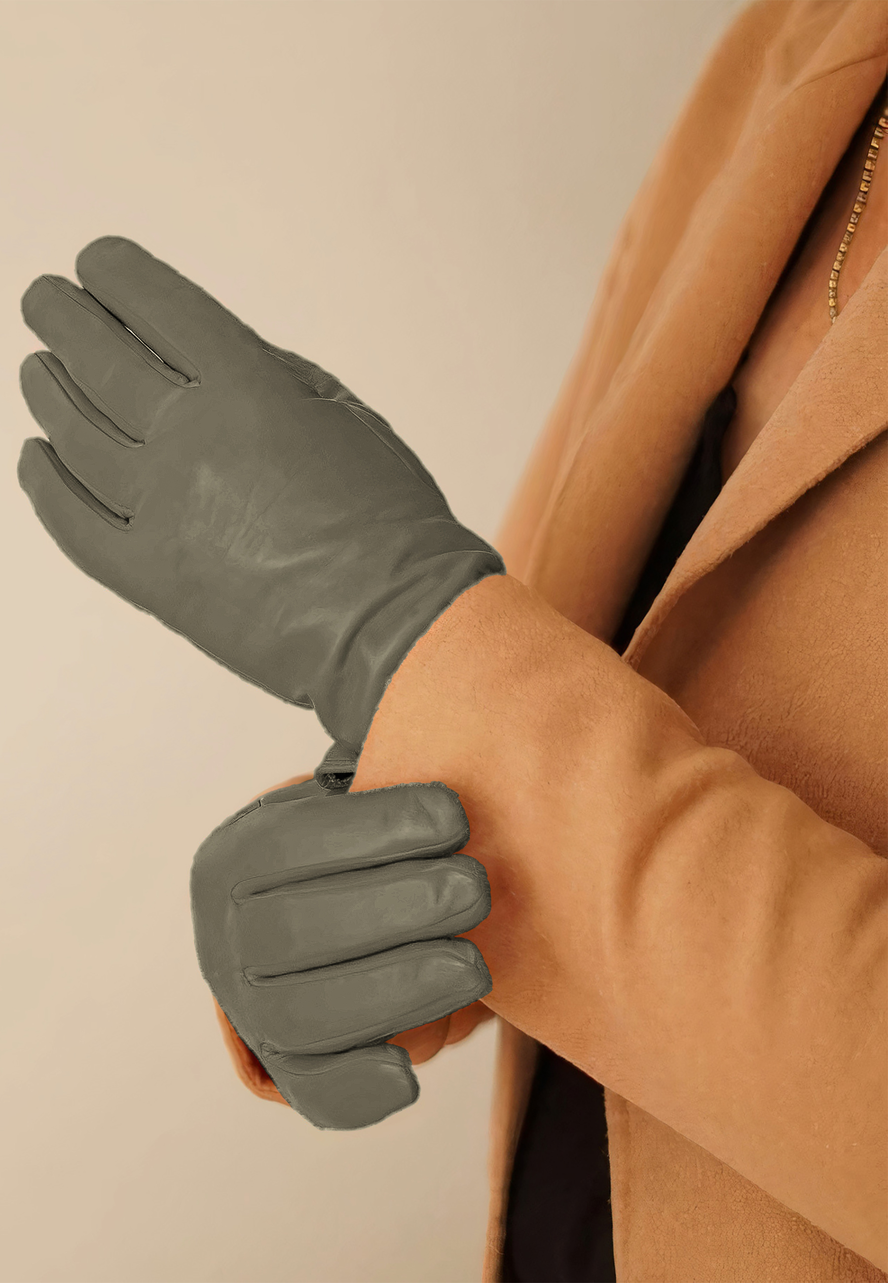 Kessler CHELSEA Lederhandschuh Damen anthracite Leder