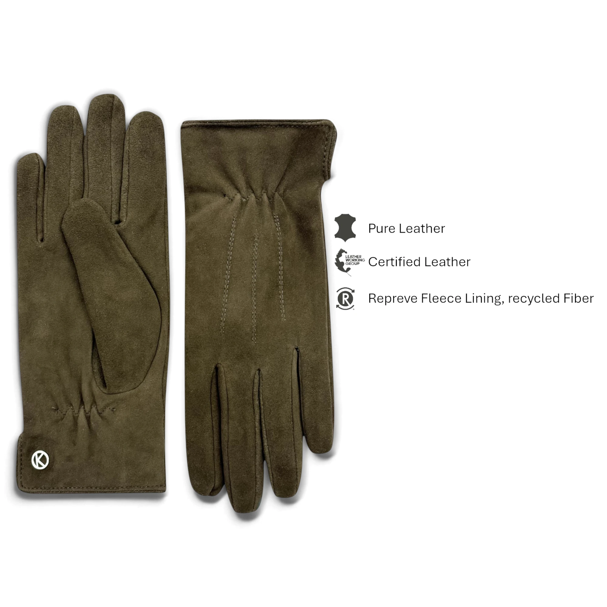 Women`s suede gloves style Luna Women`s suede gloves style Luna