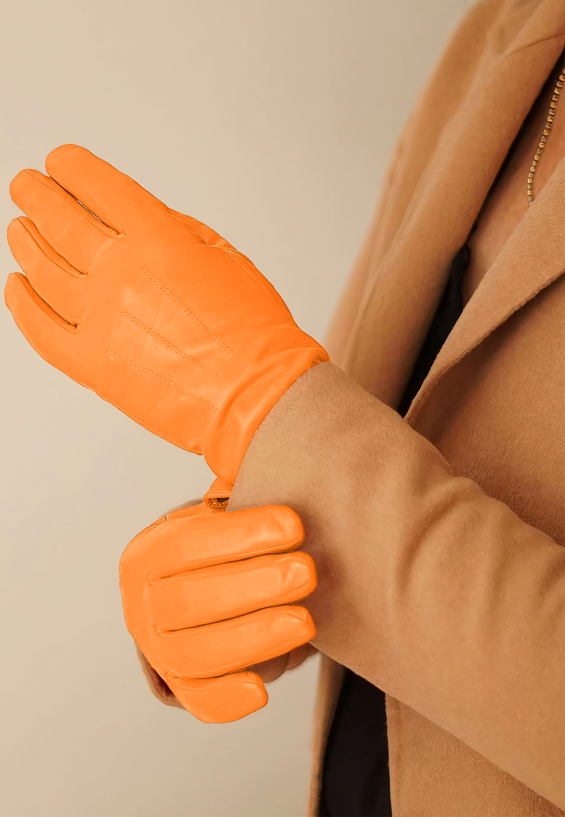 Kessler CARLA Lederhandschuh Damen apricot Leder