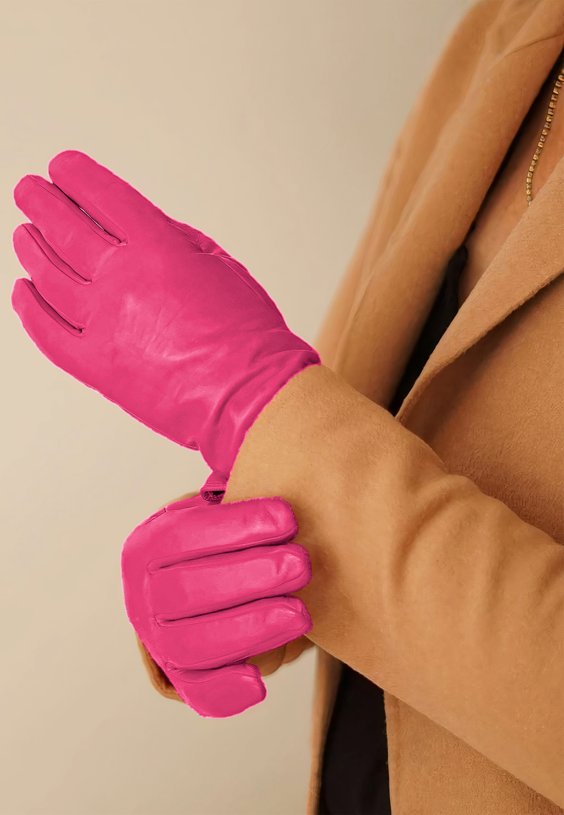 Kessler CHELSEA Lederhandschuh Damen hot pink Leder