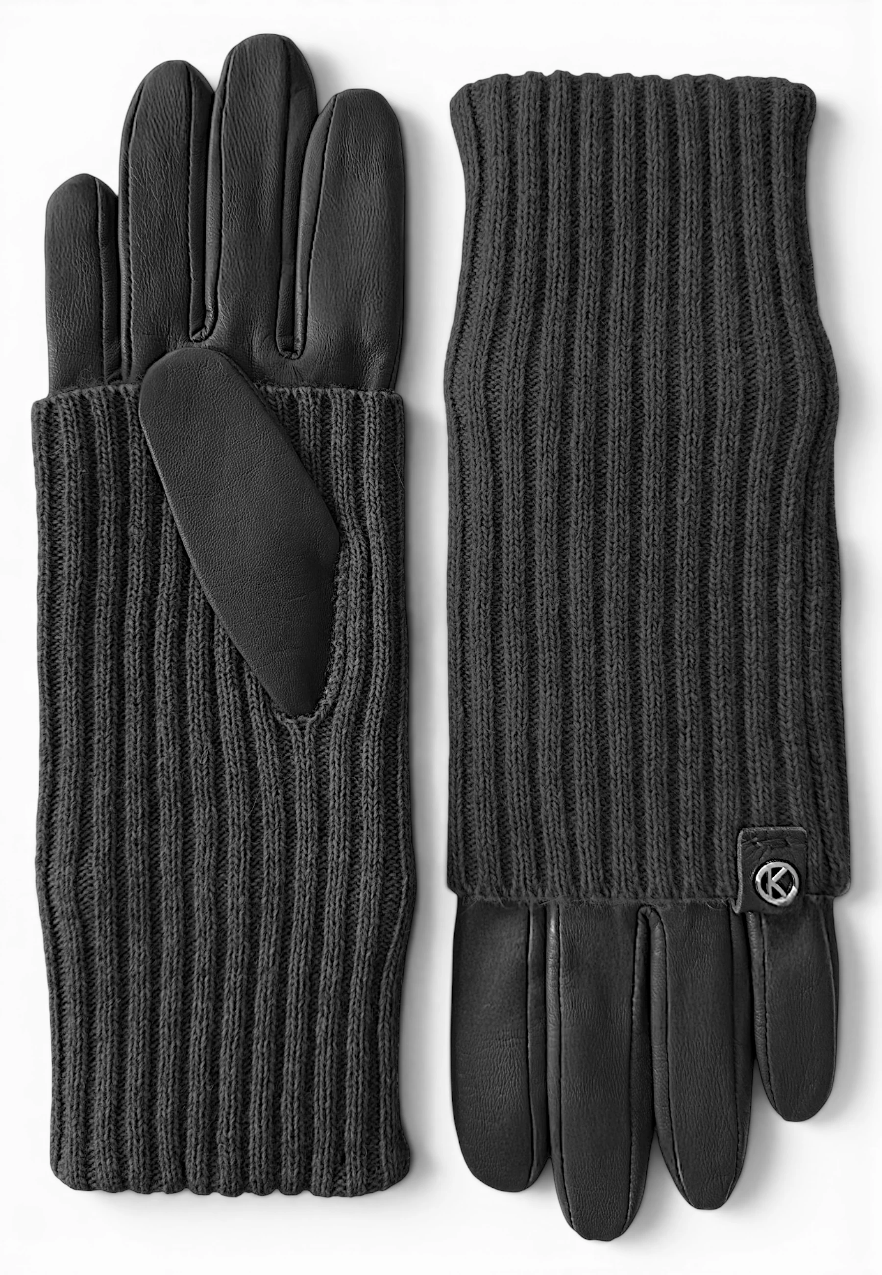 Damenhandschuhe mit Strickstulpe Damenhandschuhe mit Strickstulpe