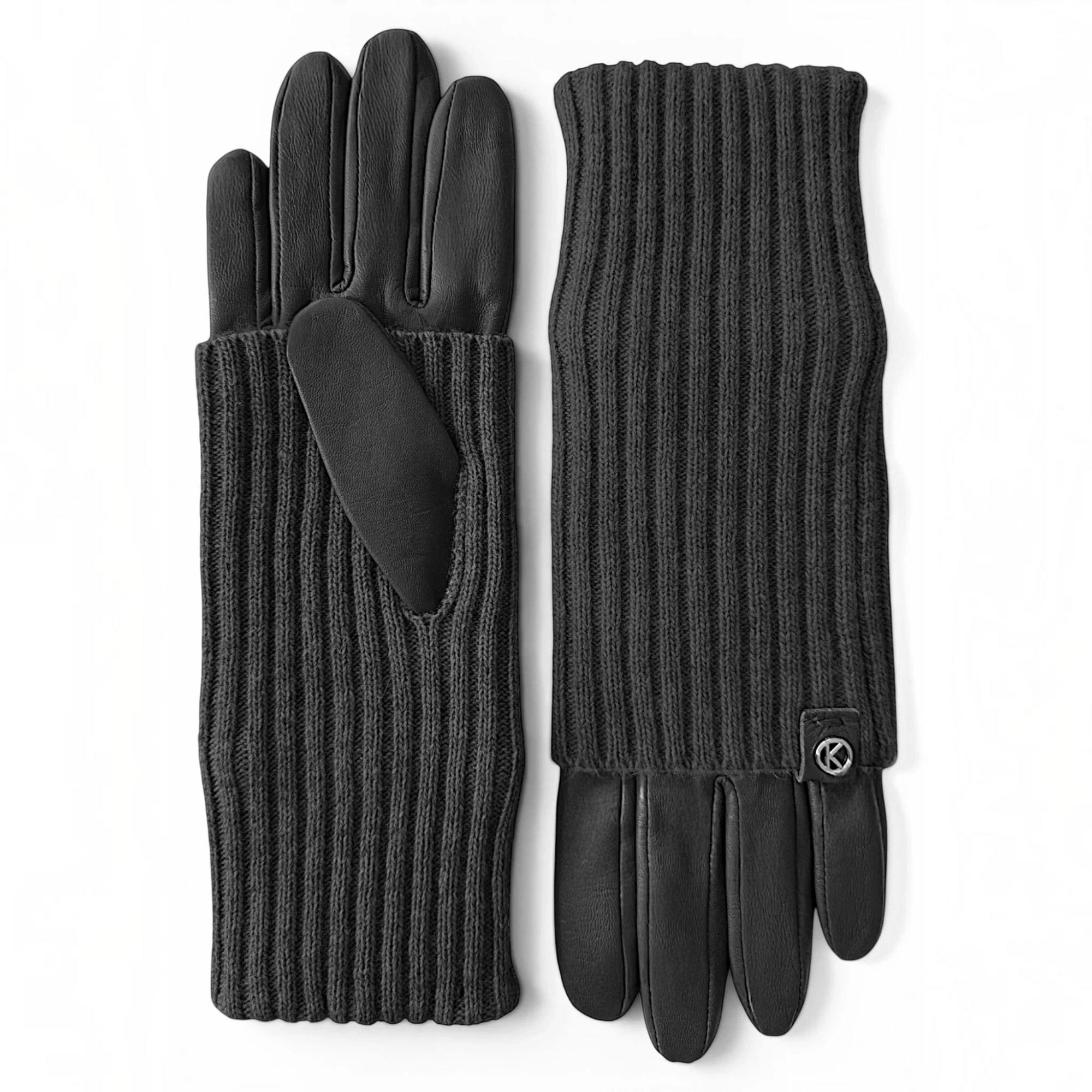 Damenhandschuhe mit Strickstulpe Damenhandschuhe mit Strickstulpe