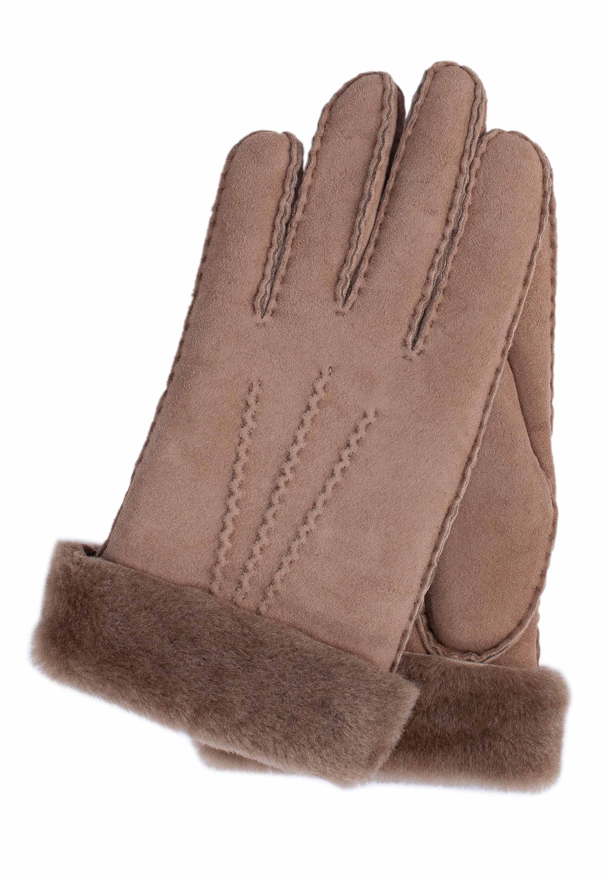 Kessler ILVY Lammfellhandschuh Damen nougat Lammfell