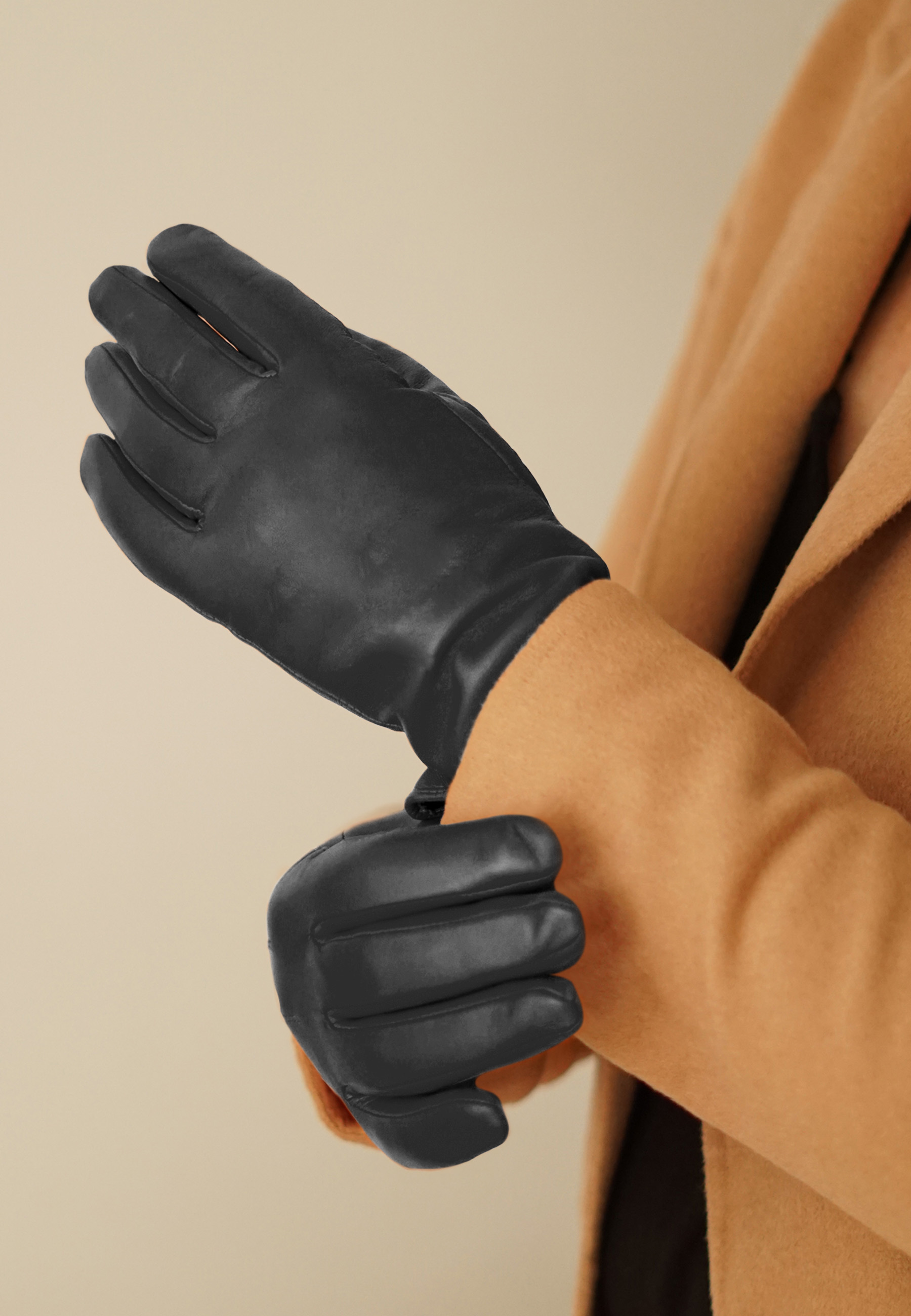 Kessler KEIRA Lederhandschuh Damen schwarz Leder