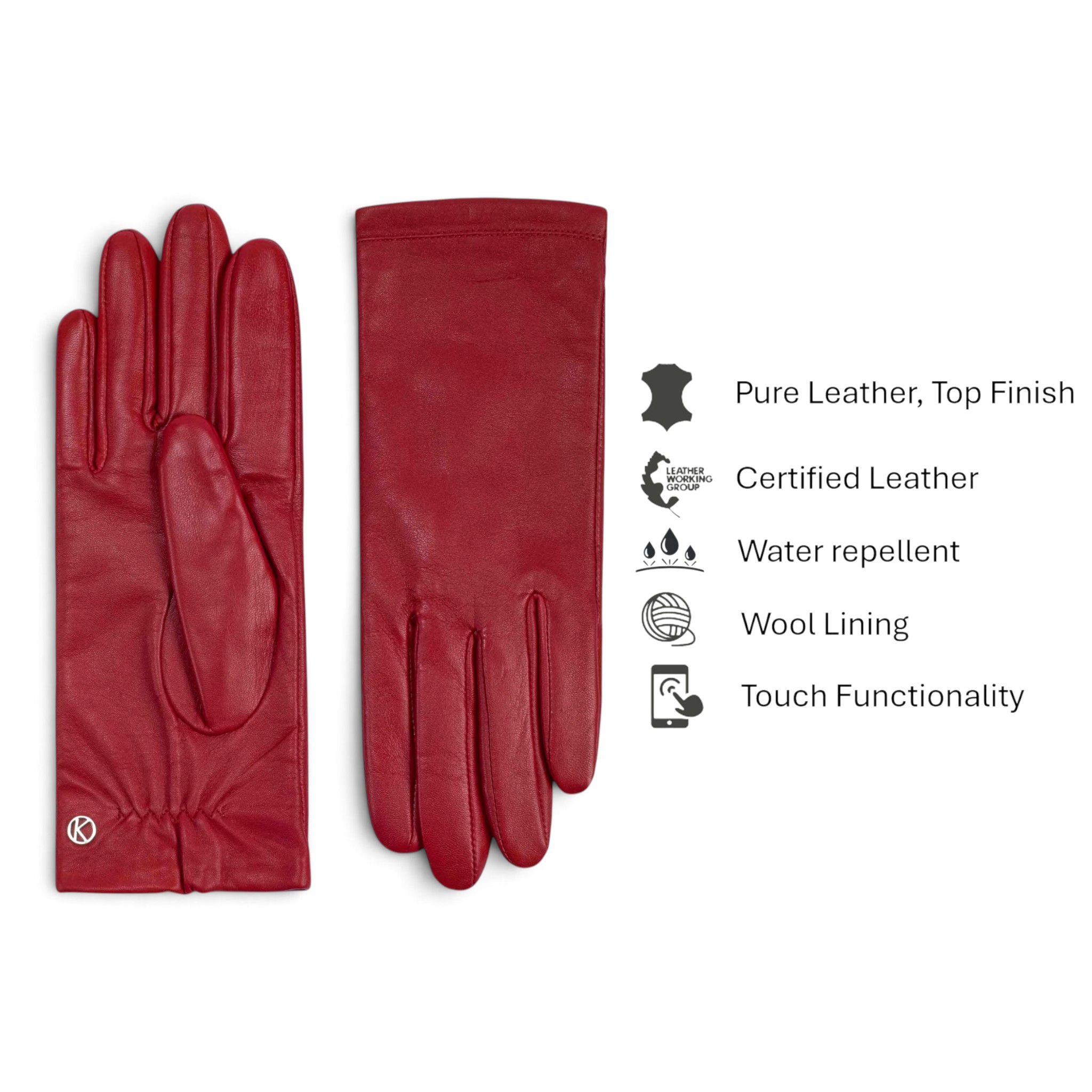 Women`S Leather Gloves Style Chelsea Women`S Leather Gloves Style Chelsea