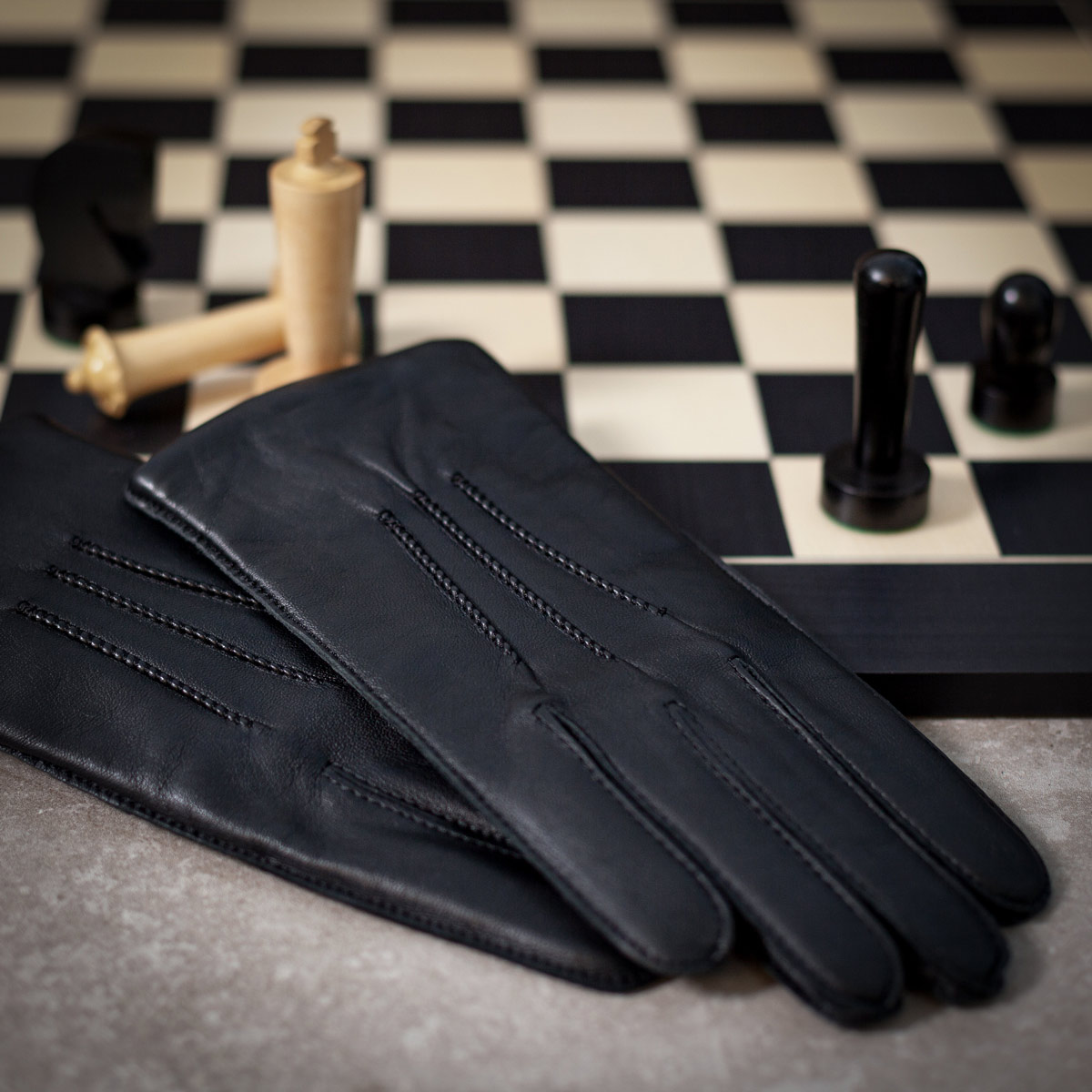 Kessler PAUL Lederhandschuh Herren schwarz Leder