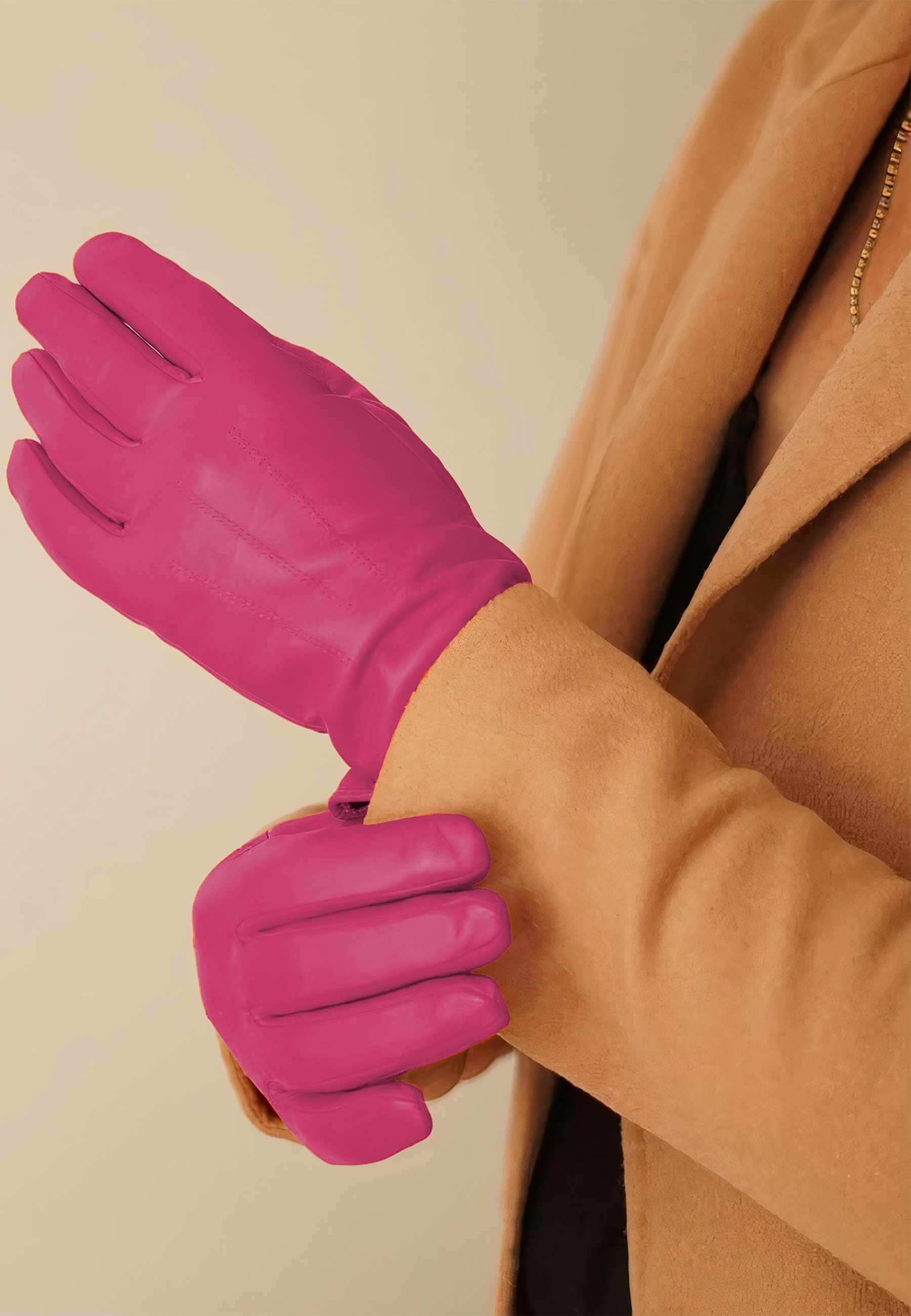 Kessler CARLA Lederhandschuh Damen hot pink Leder