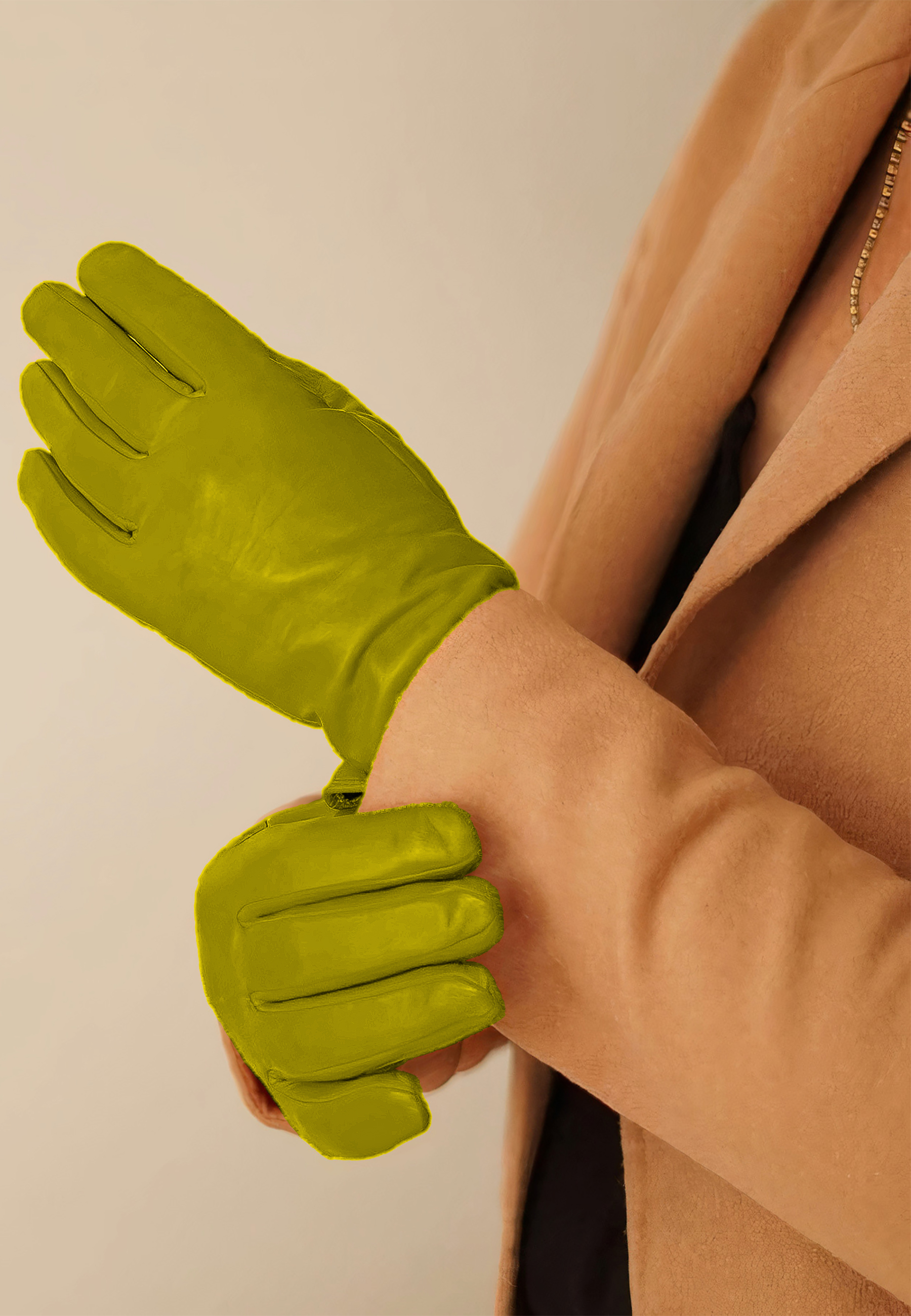 Kessler CHELSEA Lederhandschuh Damen lime Leder