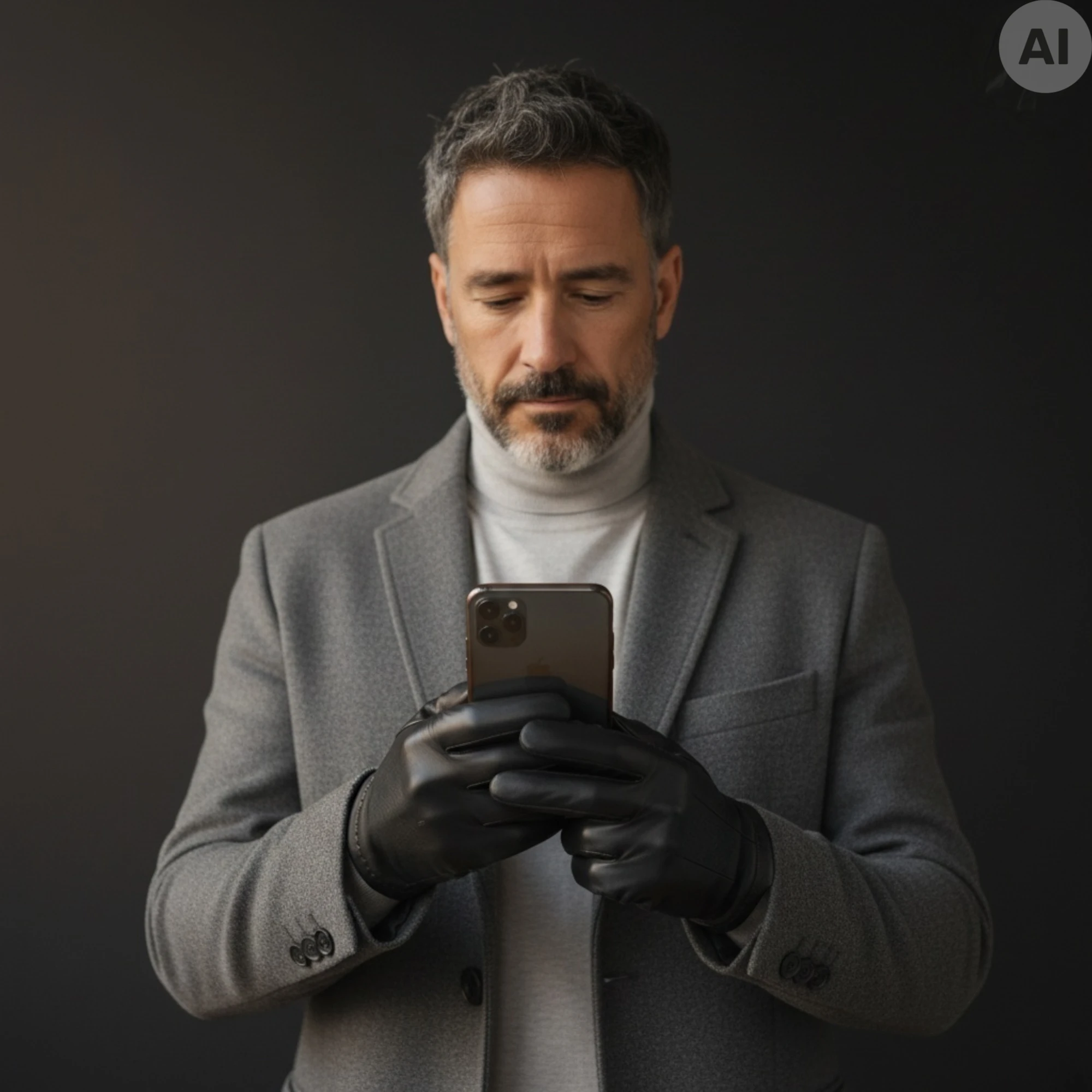 Men`s Leather Gloves Style Jordan Men`s Leather Gloves Style Jordan