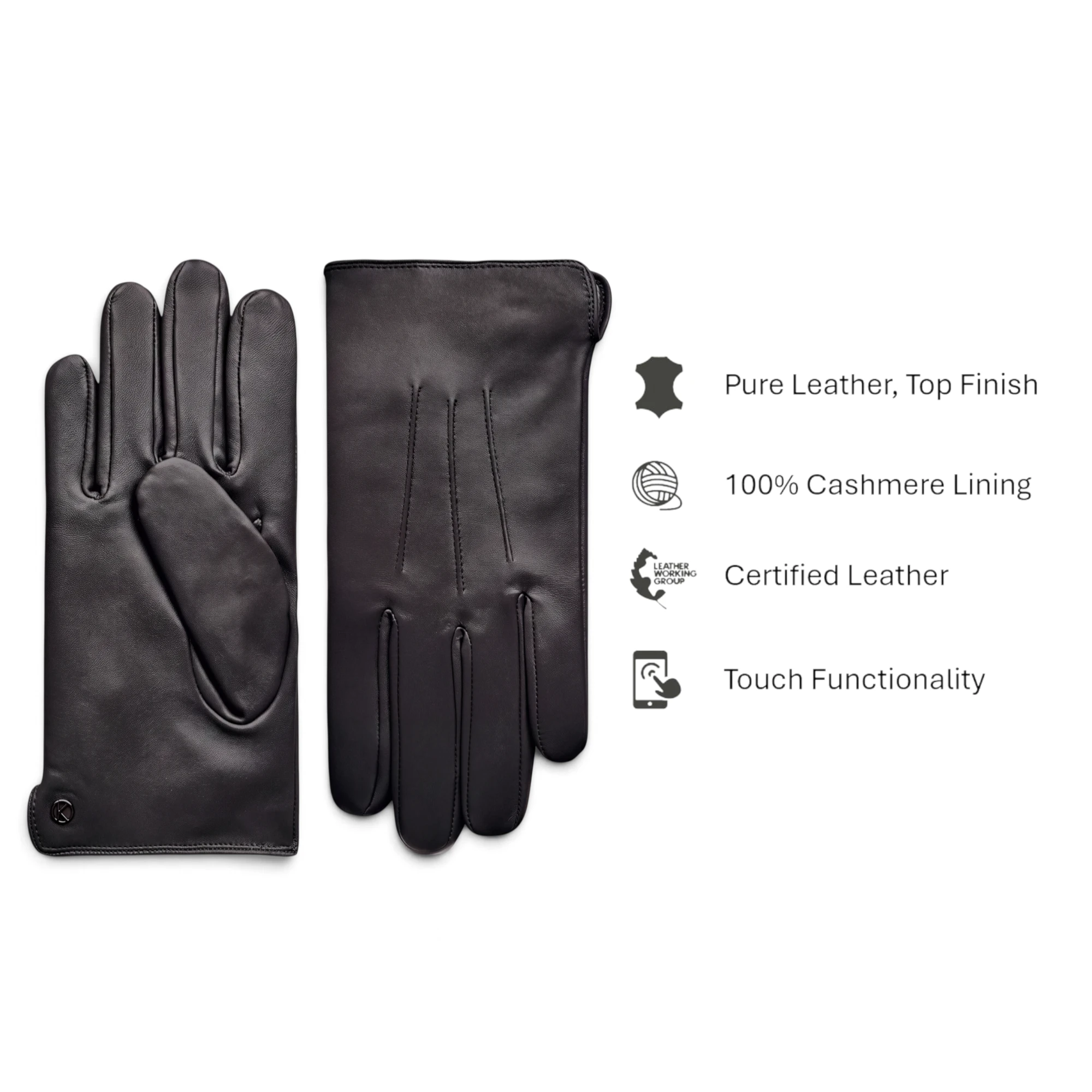 Men`s Leather Gloves Carl Men`s Leather Gloves Carl