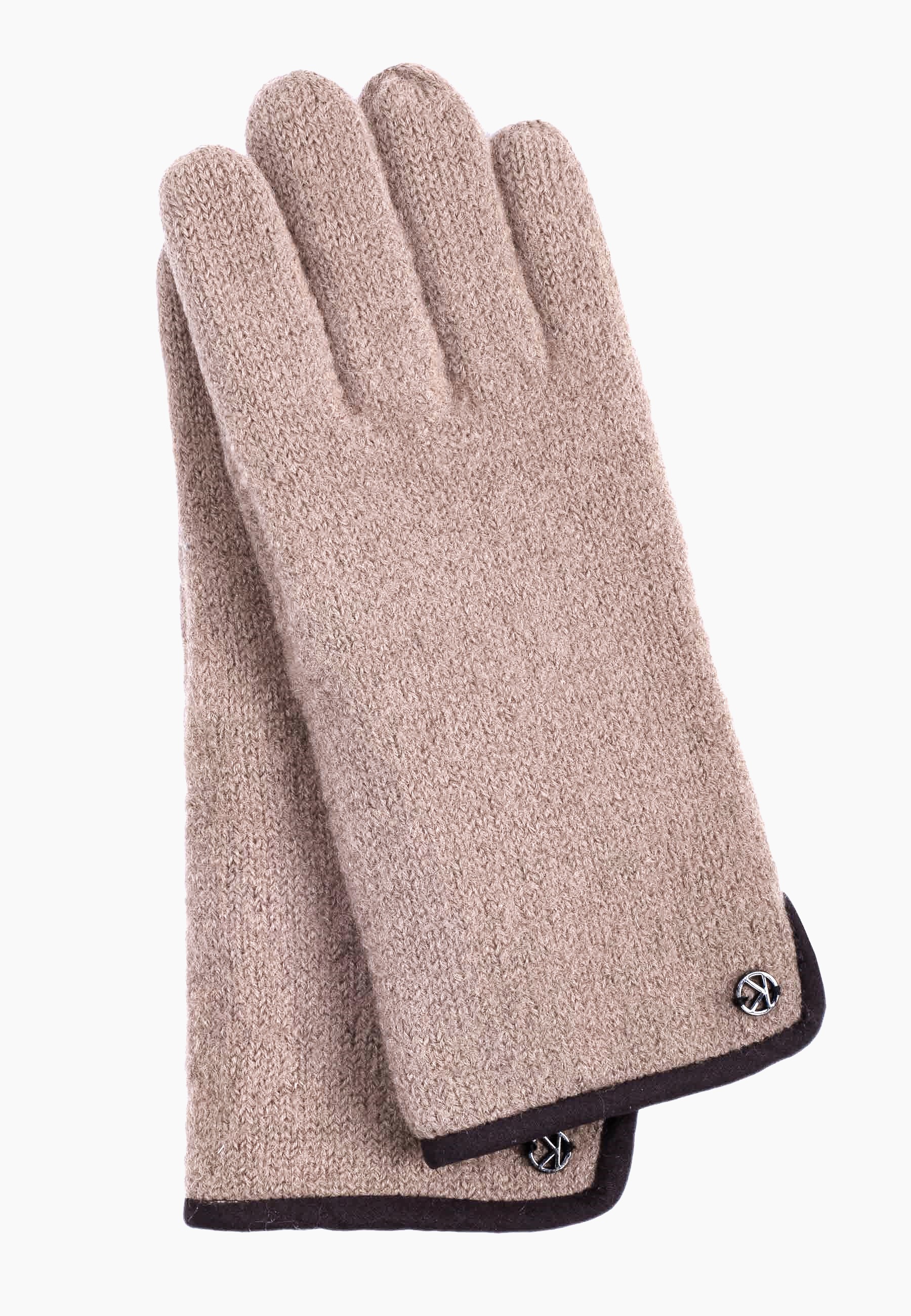 Kessler SASHA Strickhandschuh Damen Herren dark beige Schurwolle