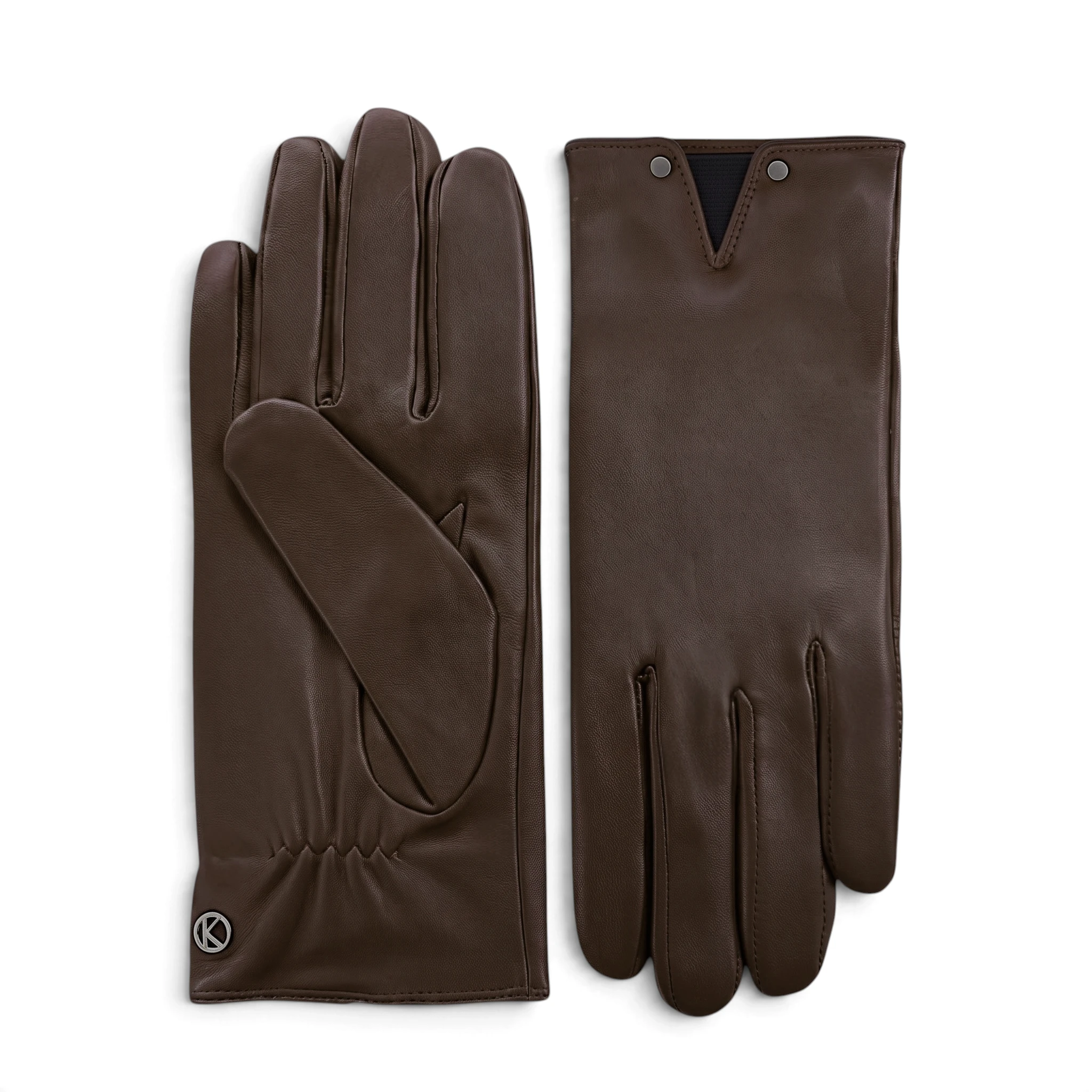 Women`s Leather Gloves with 2 studs Women`s Leather Gloves with 2 studs