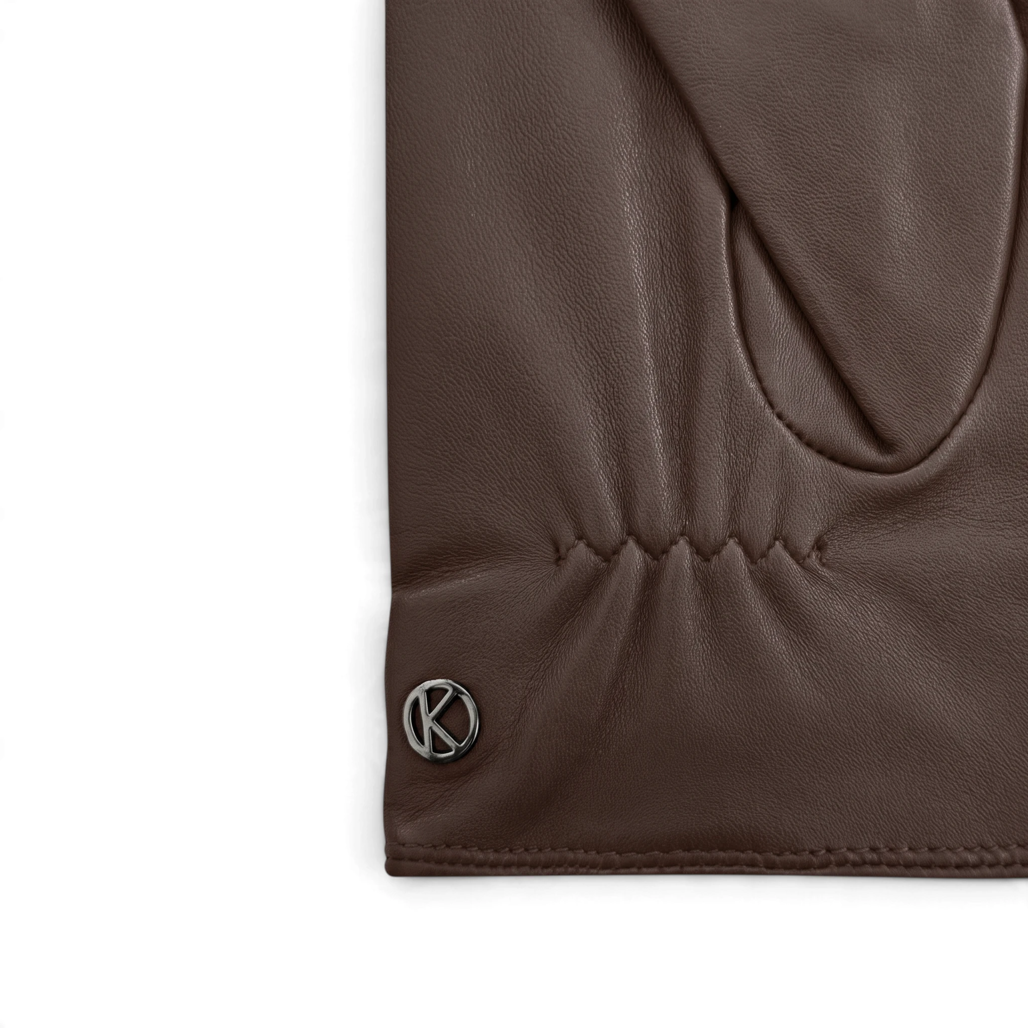 Women`s Leather Gloves with 2 studs